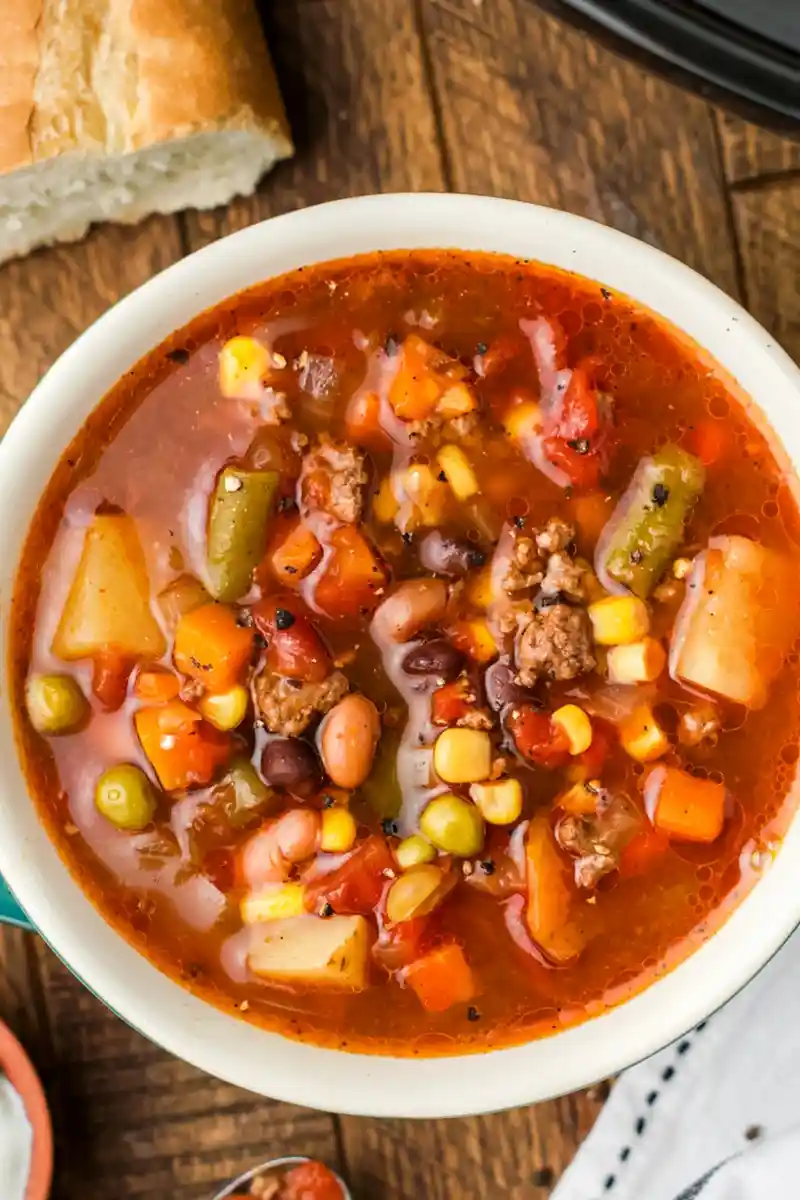 Slow Cooker Cowboy Beef and Bean Soup 3 Recipe image