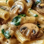 Creamy Tuscan Mushroom Pasta Skillet 4 Creamy Tuscan Mushroom Pasta Skillet