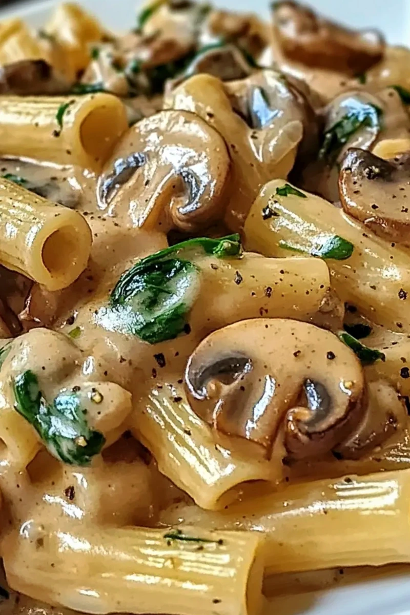 Creamy Tuscan Mushroom Pasta Skillet 3 Recipe image