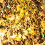 Creamy Cheesy Beef Burrito Casserole 4 Creamy Cheesy Beef Burrito Casserole