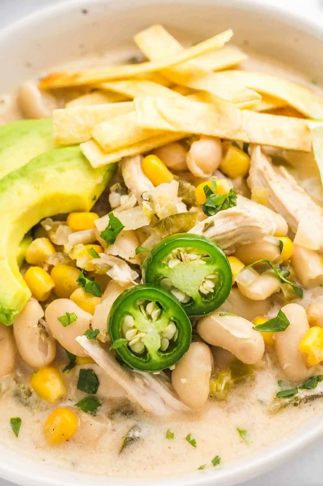 Creamy Crockpot White Chicken Chili 3 Recipe image