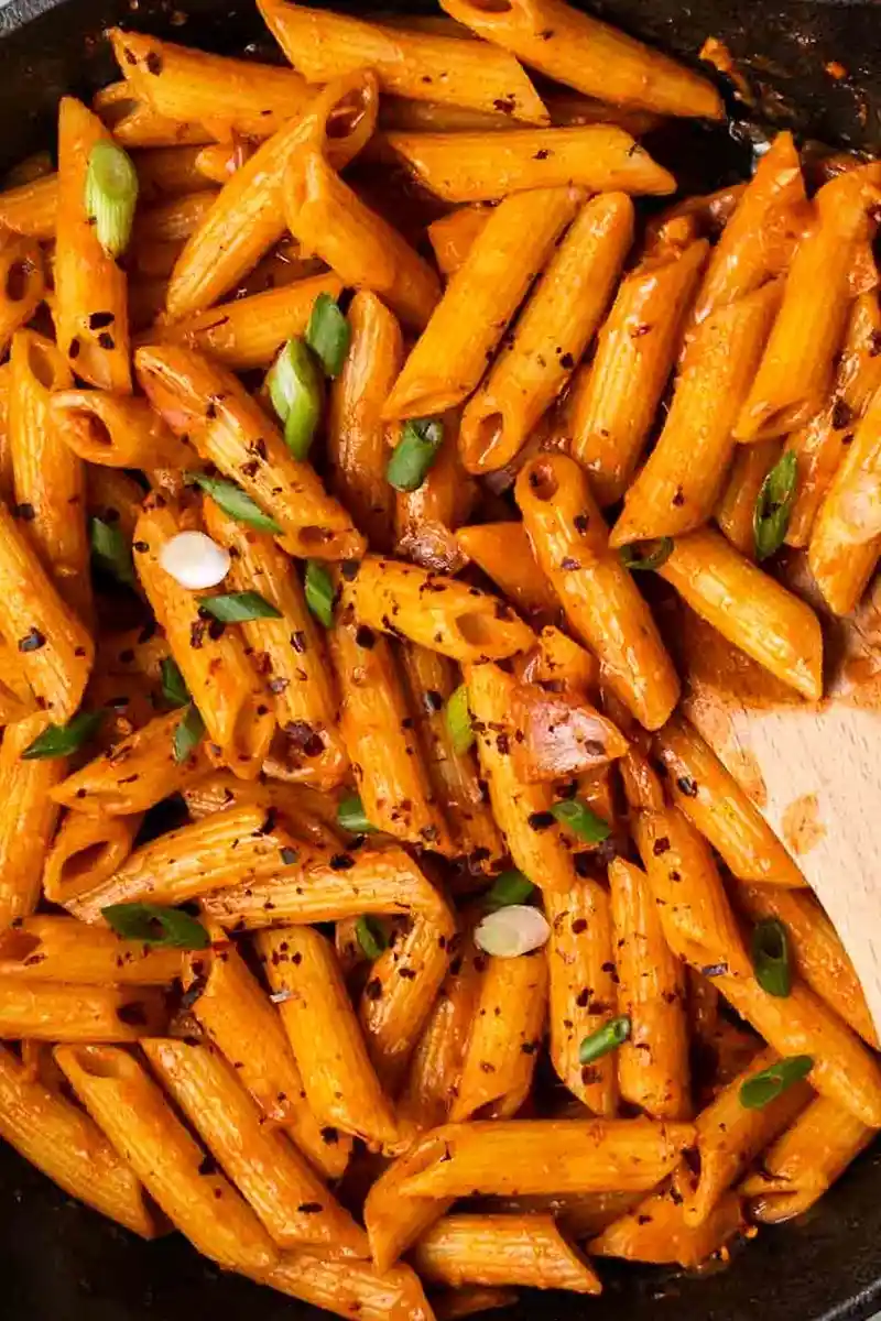 Creamy Korean Gochujang Pasta 3 Recipe image