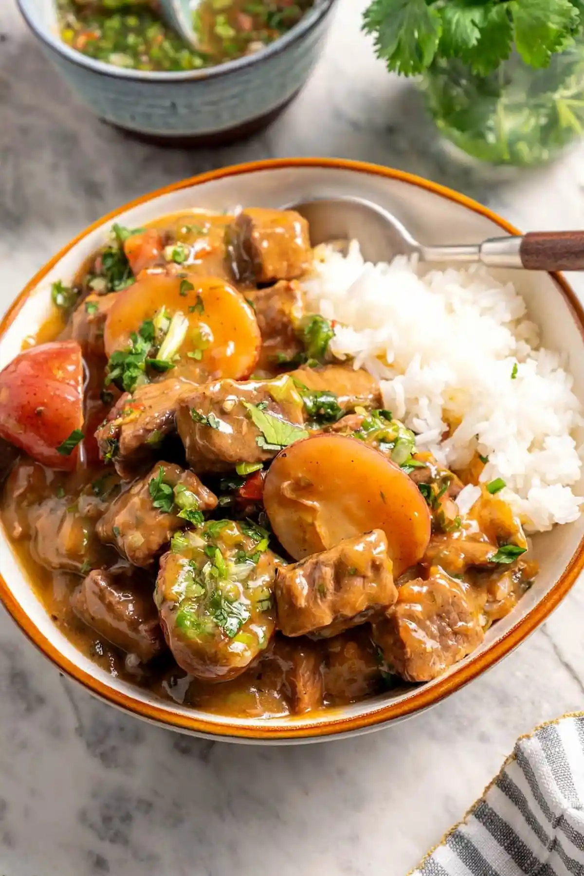 Slow Cooker Latin Beef Stew with Baby Potatoes 3 Recipe image