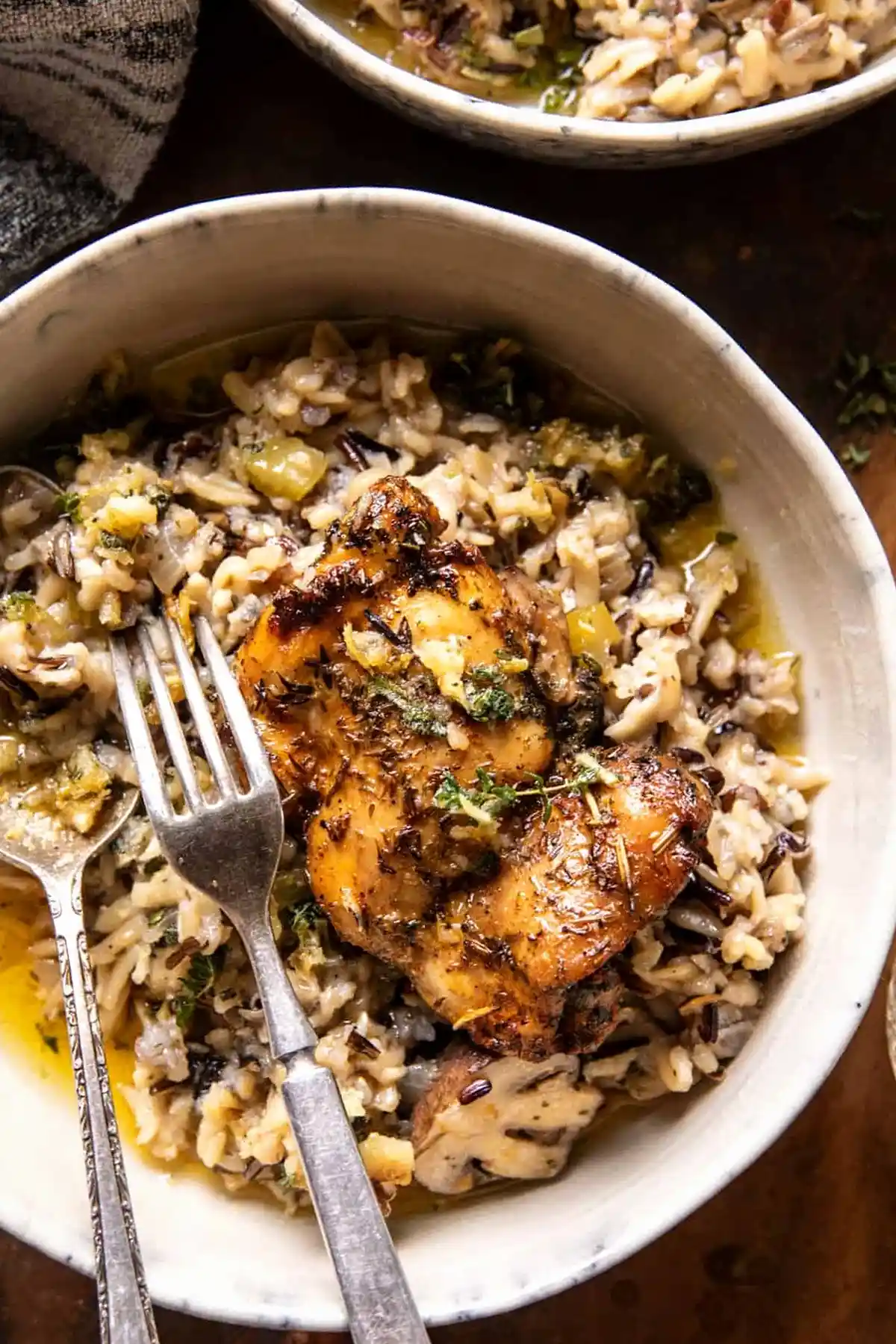 Slow Cooker Herb Butter Chicken and Wild Rice 3 Recipe image