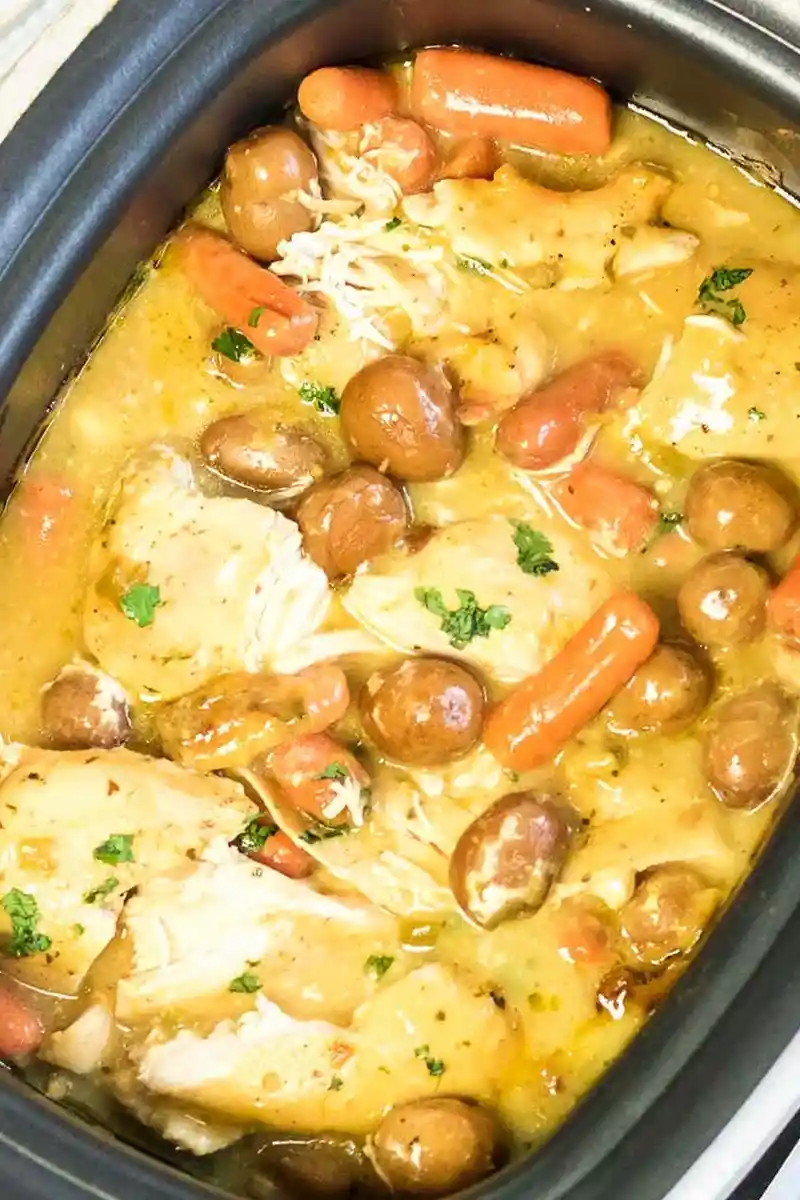 Creamy Slow Cooker Ranch Chicken and Vegetables 3 Recipe image