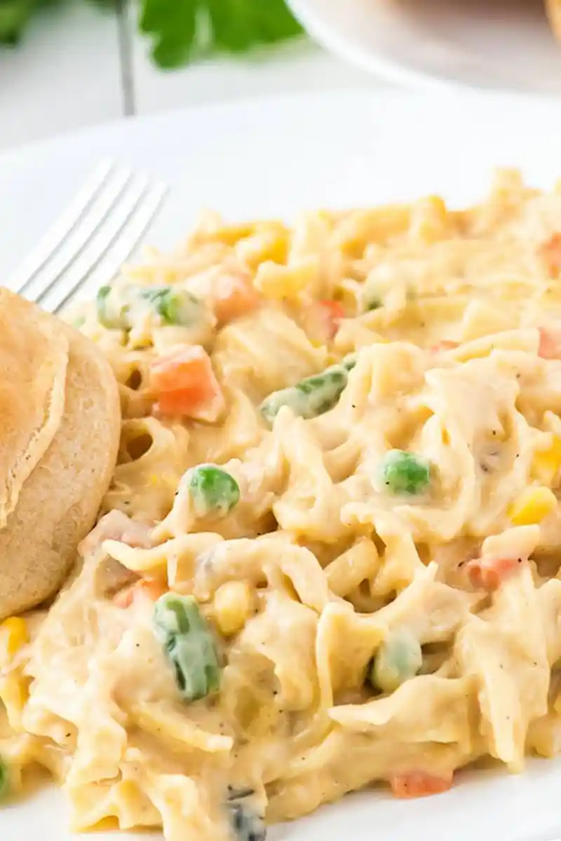 Quick and Creamy Chicken Pot Pie Casserole 3 Recipe image
