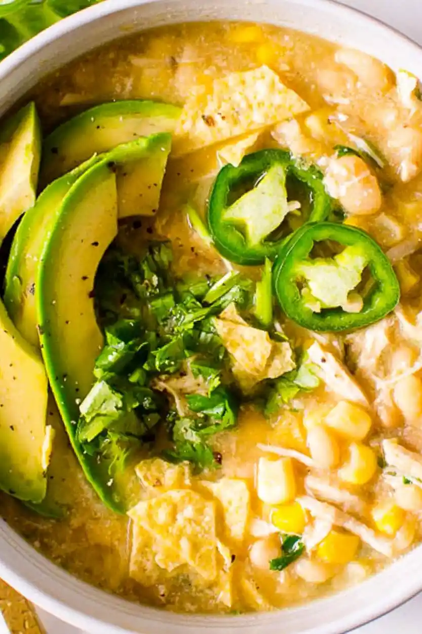 Healthy White Chicken Chili 3 Recipe image