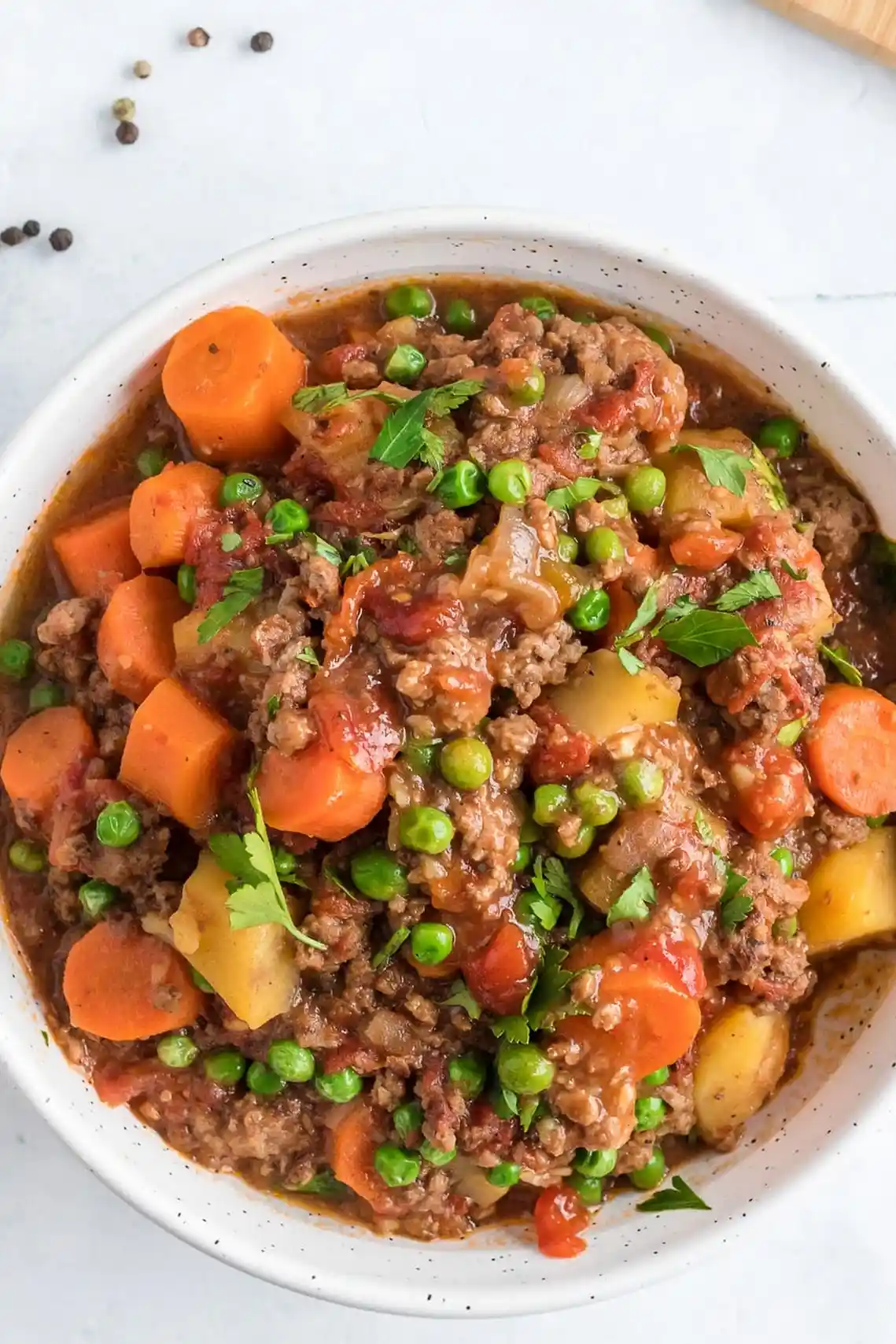 Hearty High Protein Ground Beef Stew 3 Recipe image