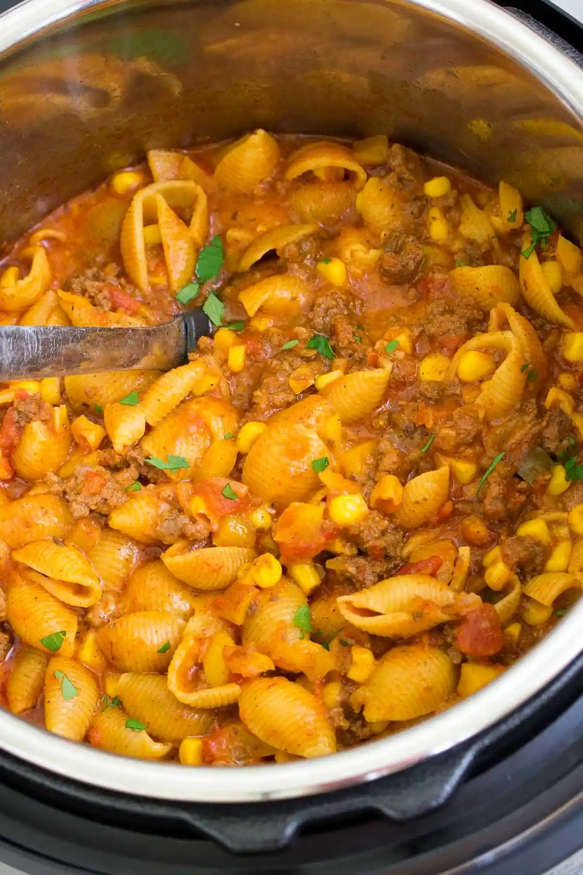 One-Pot Instant Pot Taco Pasta 3 Recipe image