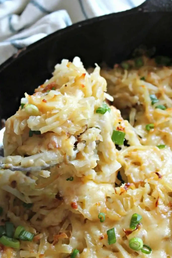 Irish Cheddar and Cabbage Hash Brown Skillet