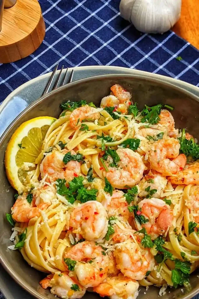 Creamy Garlic Butter Shrimp Pasta