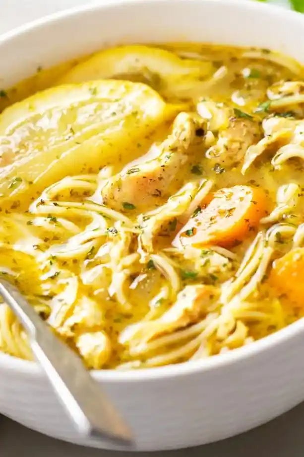Zesty Lemon Chicken Soup with Parmesan 3 Recipe image
