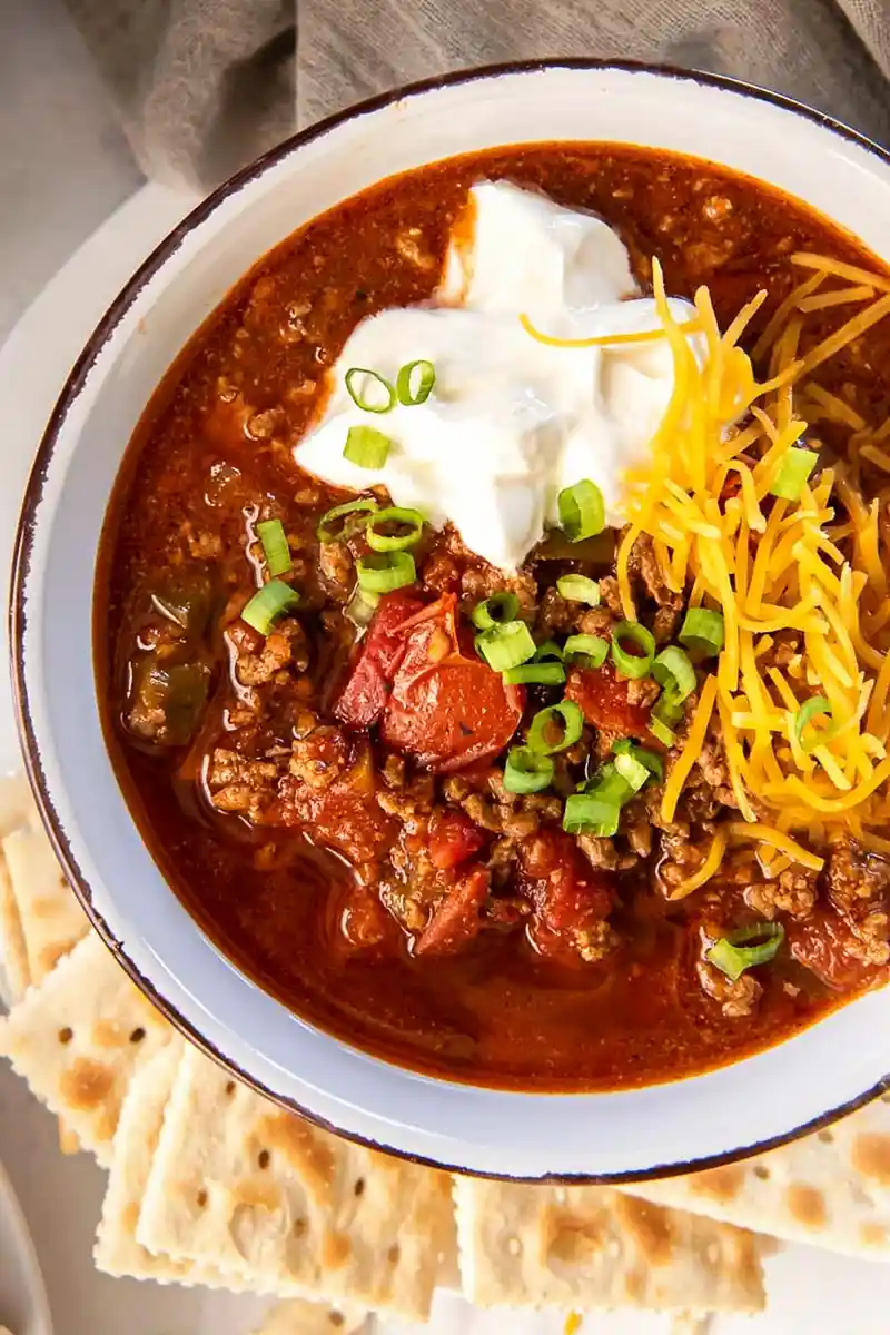 Hearty Ground Beef Chili Without Beans 3 Recipe image
