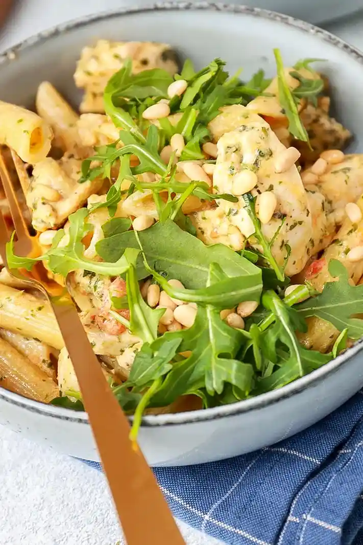 Creamy Chicken Pesto Pasta 3 Recipe image