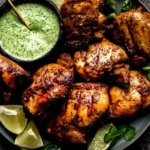 Peruvian Chicken with Creamy Green Sauce