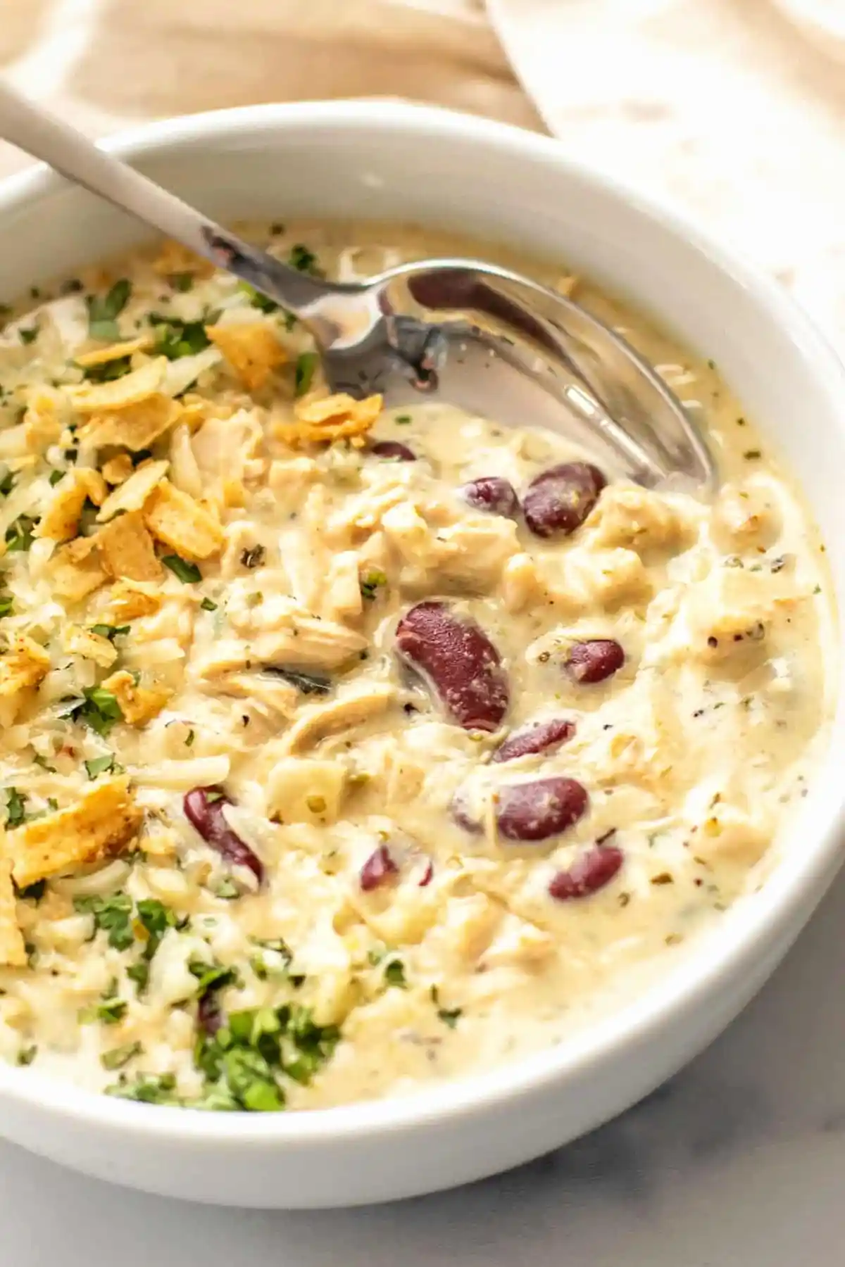 Roasted Poblano Chicken Chili 3 Recipe image