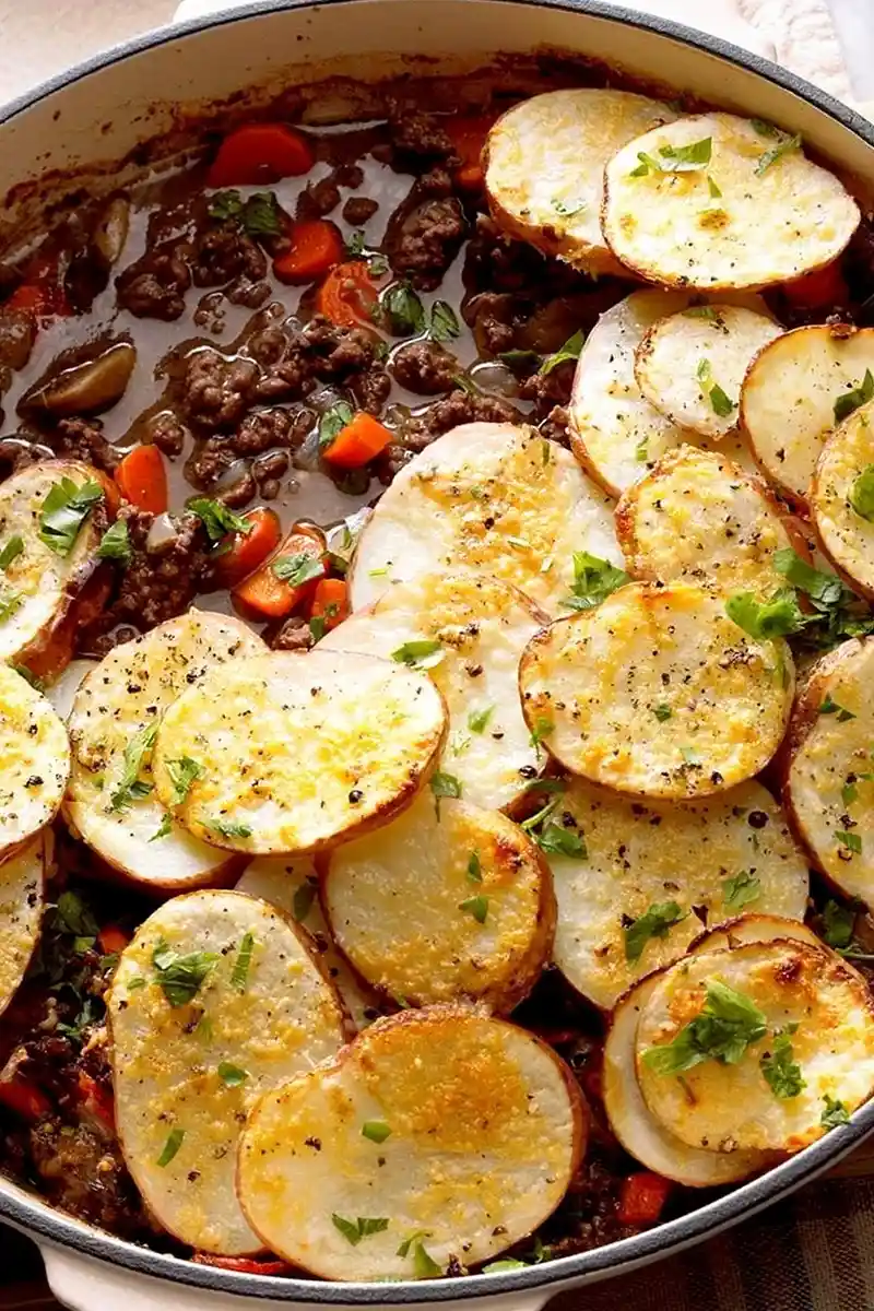 Savory Beef and Potato Skillet Bake 3 Recipe image
