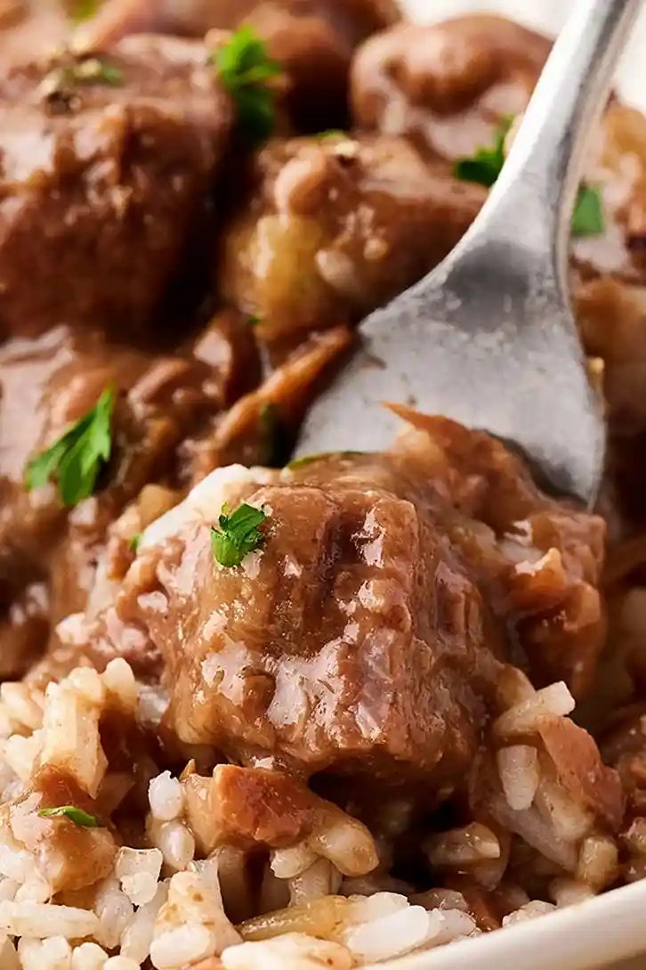 Tender Slow Cooker Beef Tips with Savory Gravy 3 Recipe image