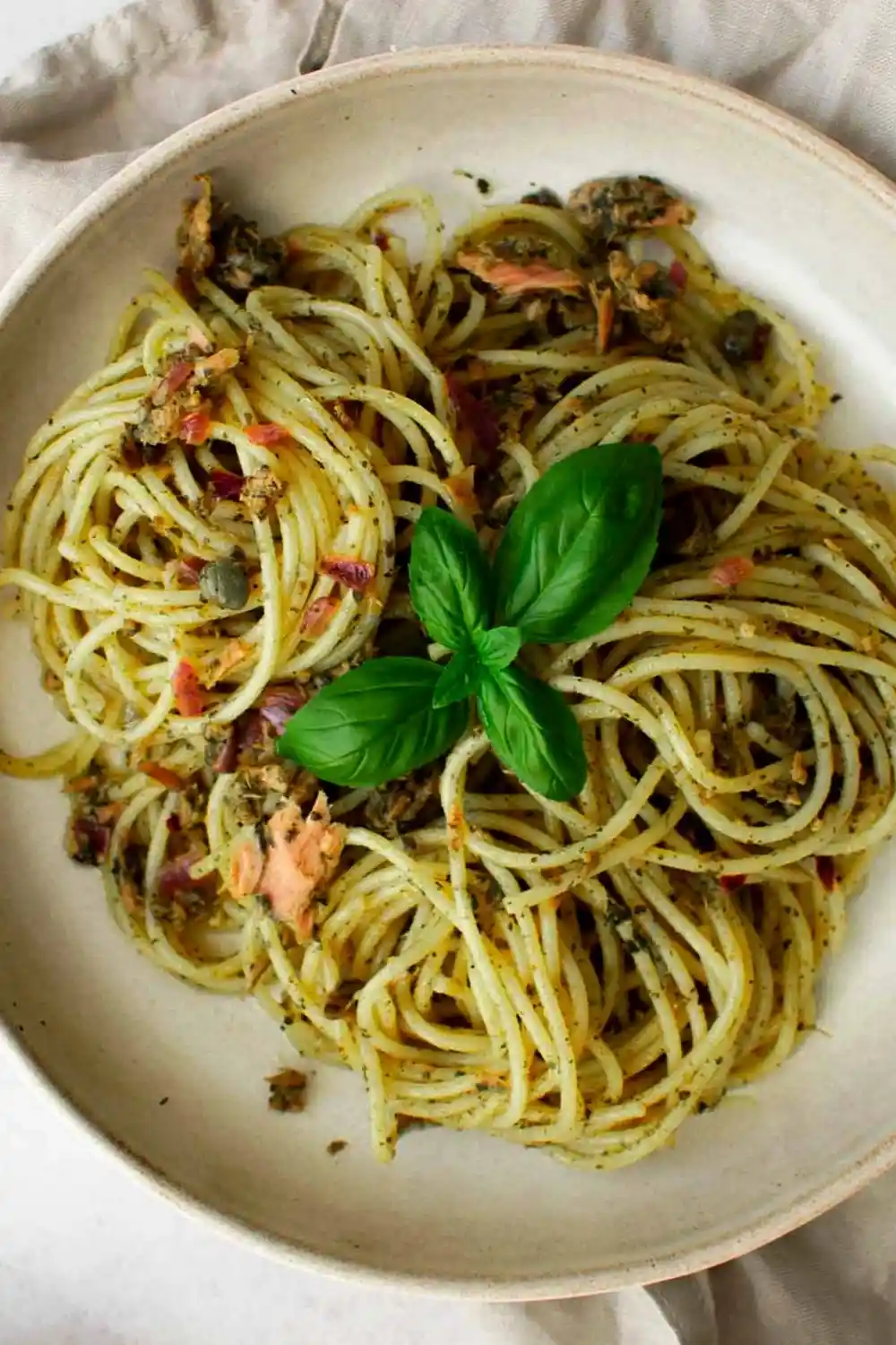 Quick Tuna Pesto Pasta 3 Recipe image