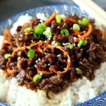 Fast Korean-Style Ground Beef Bowls 4 Fast Korean-Style Ground Beef Bowls