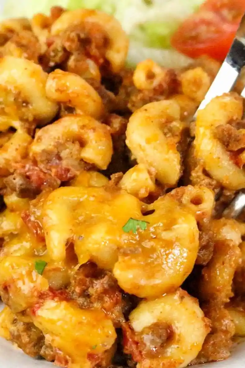 Creamy Slow Cooker Taco Pasta 3 Recipe image