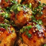 Thai Chicken Meatballs with Sweet Chili Sauce 4 Thai Chicken Meatballs with Sweet Chili Sauce