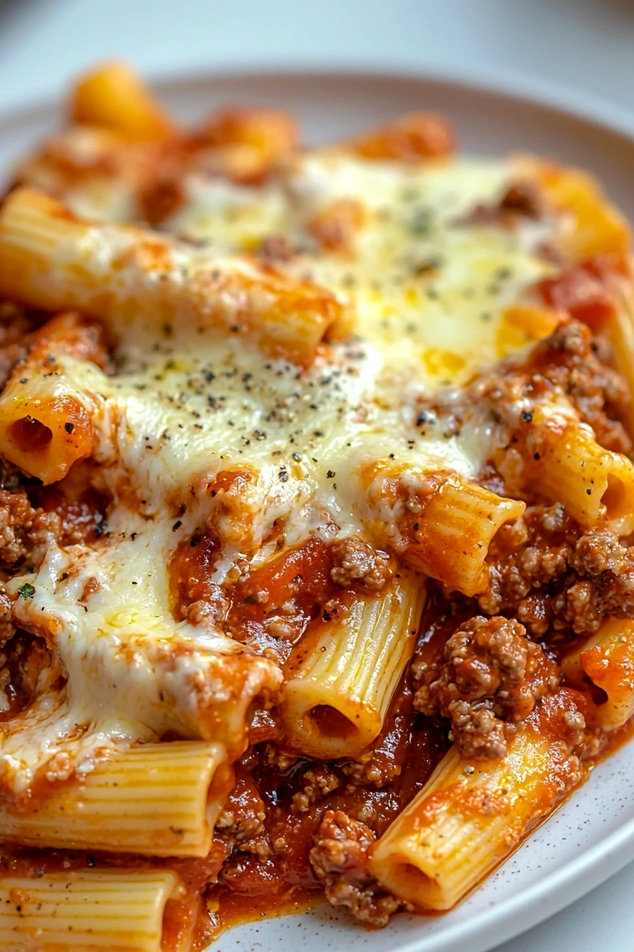 Hearty Baked Ziti with Ground Beef 3 Hearty Baked Ziti with Ground Beef