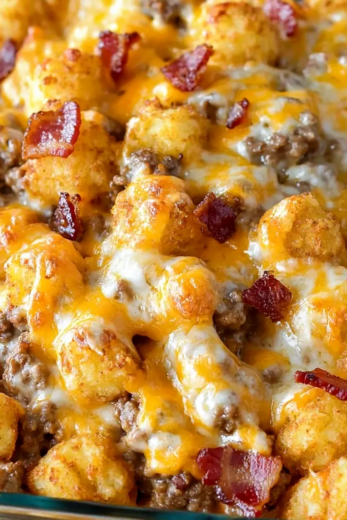 Hearty Cheeseburger Tater Tot Casserole 3 Recipe image