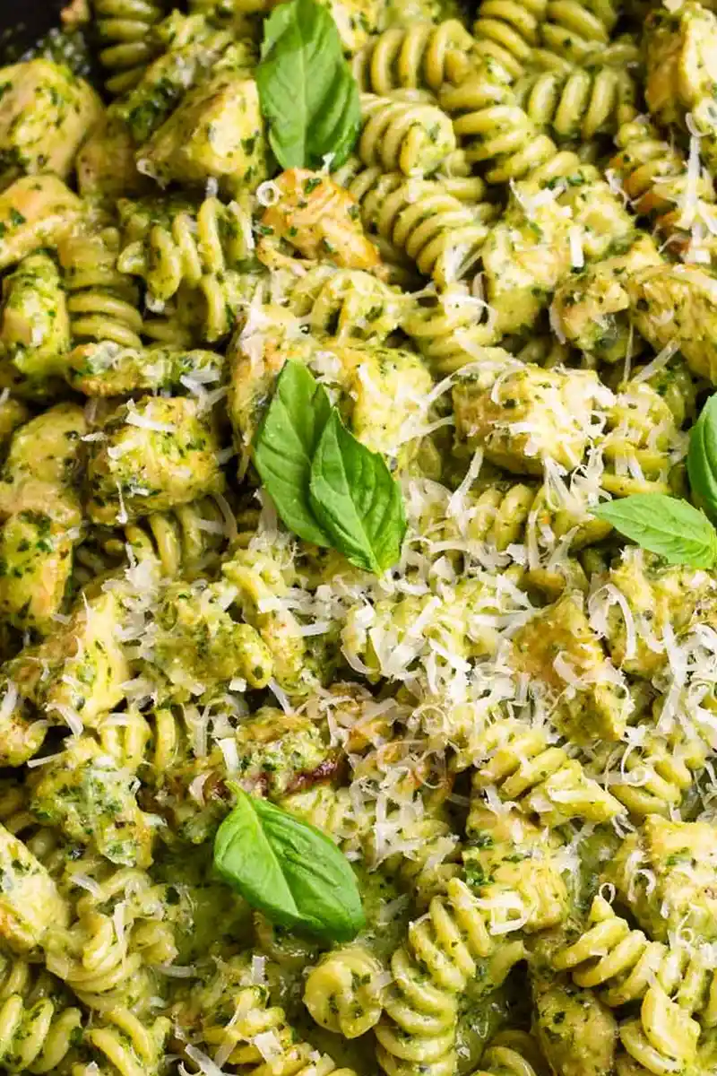 Creamy Basil Pesto Chicken Pasta 3 Recipe image
