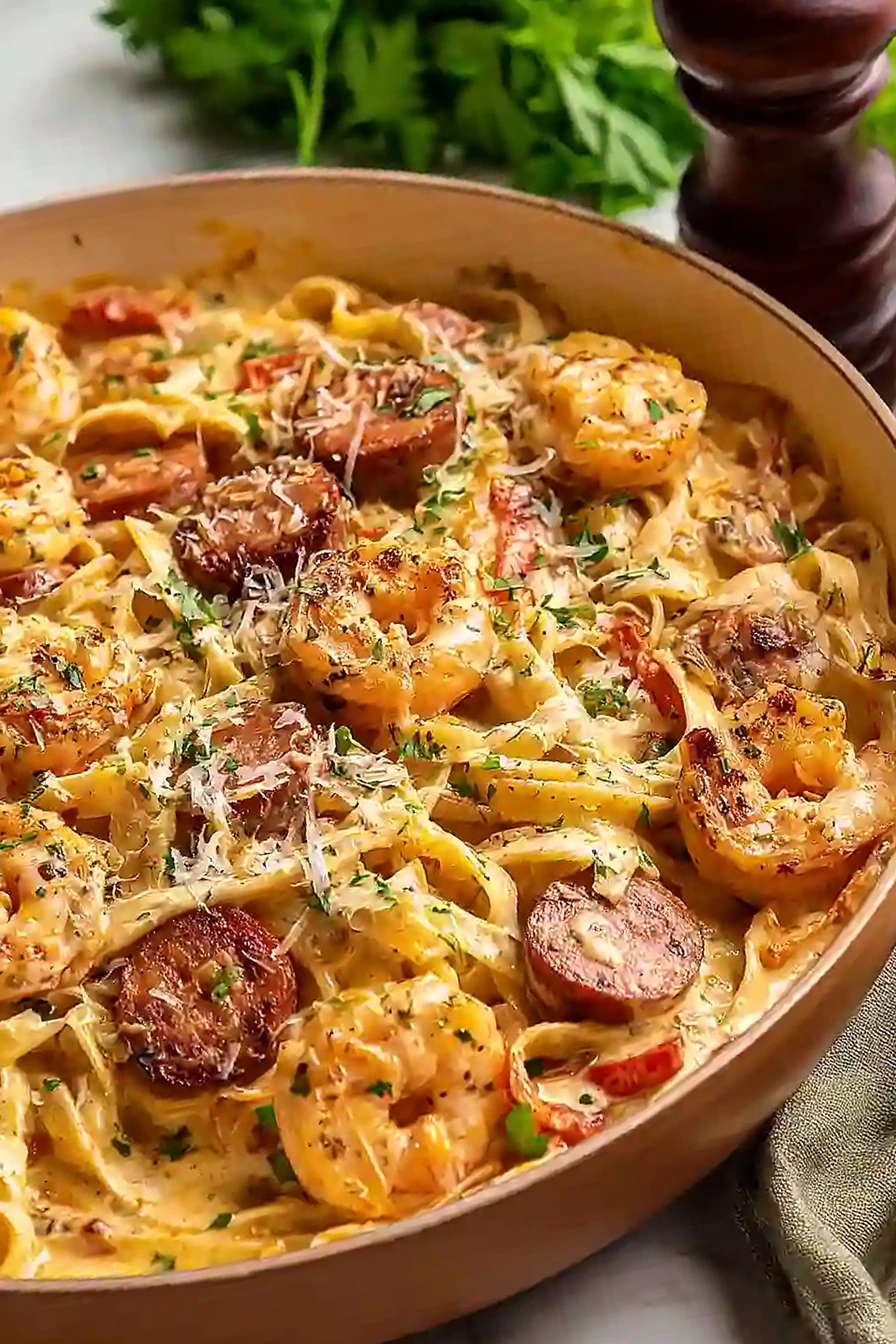 Creamy Cajun Jambalaya Pasta 3 Recipe image