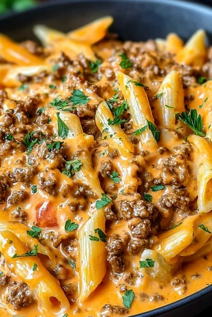 Creamy Ground Beef Pasta 3 Recipe image