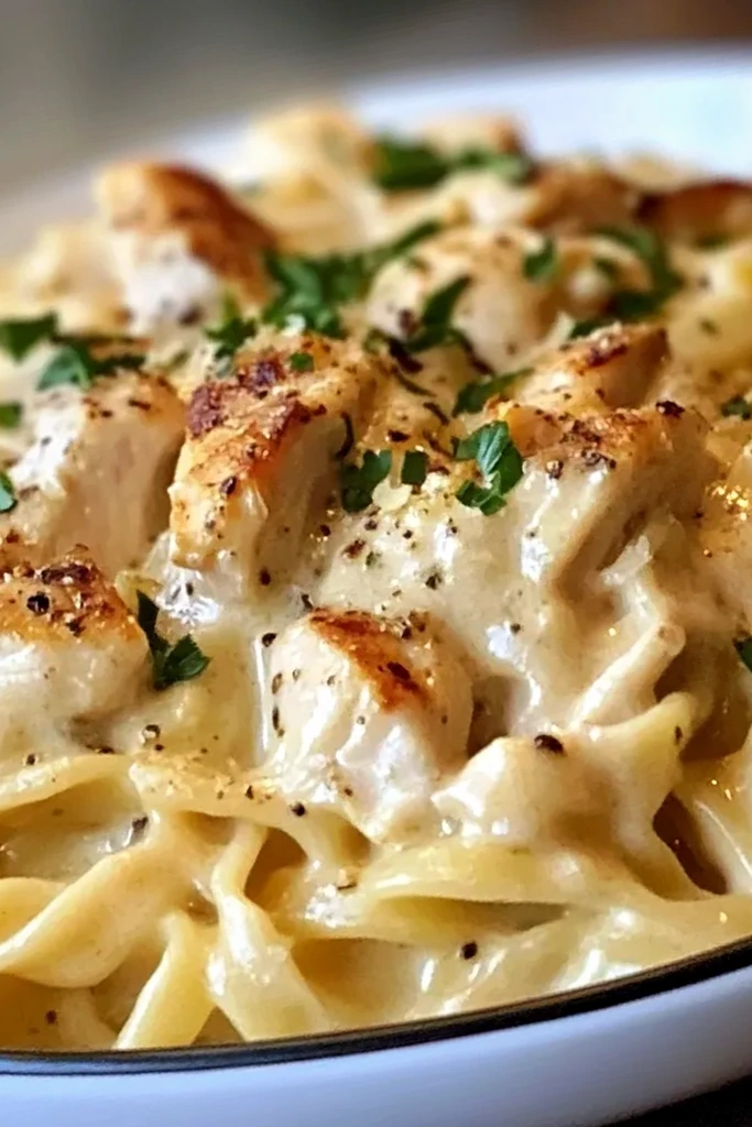 Quick and Creamy Chicken Buttered Noodles 3 Recipe image