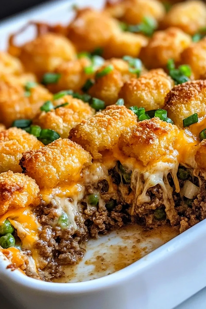 Creamy Crispy Tater Tot Casserole with Beef 3 Recipe image