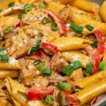 Creamy Rasta Pasta with Jamaican Jerk Chicken 4 Creamy Rasta Pasta with Jamaican Jerk Chicken
