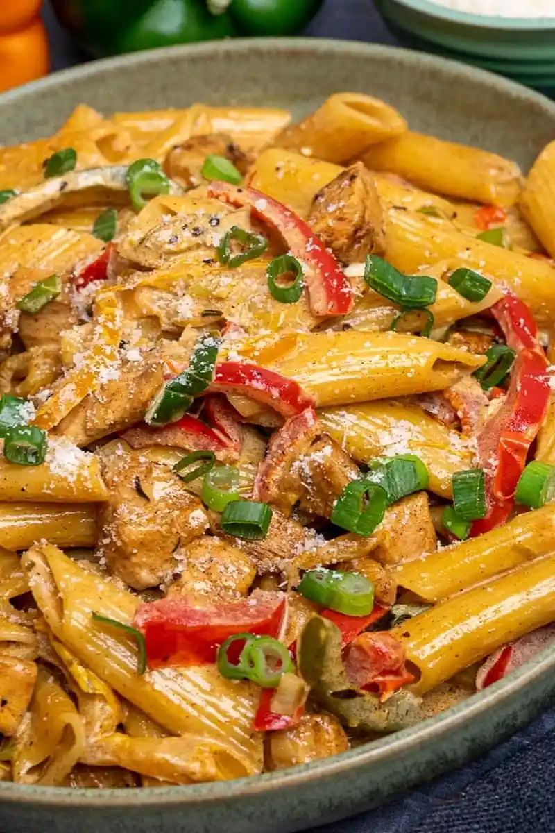 Creamy Rasta Pasta with Jamaican Jerk Chicken 3 Recipe image