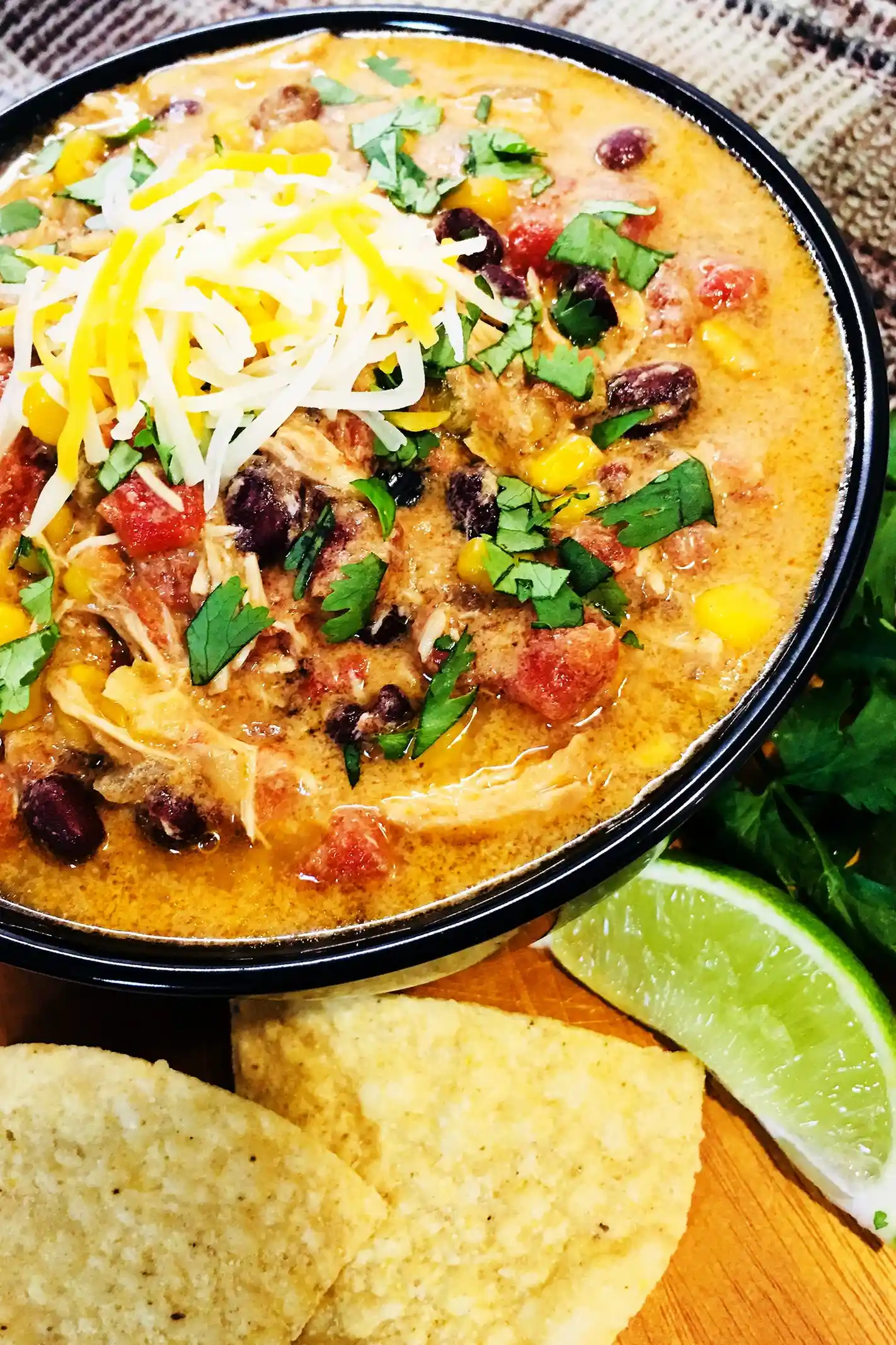 Slow Cooker Creamy Chicken Enchilada Soup 3 Recipe image
