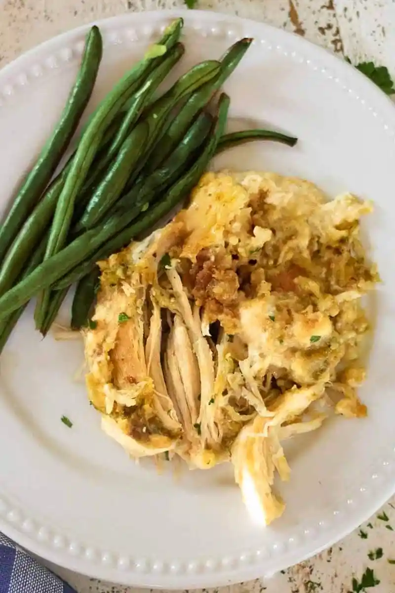 Crockpot Chicken and Stuffing with Green Beans 3 Recipe image