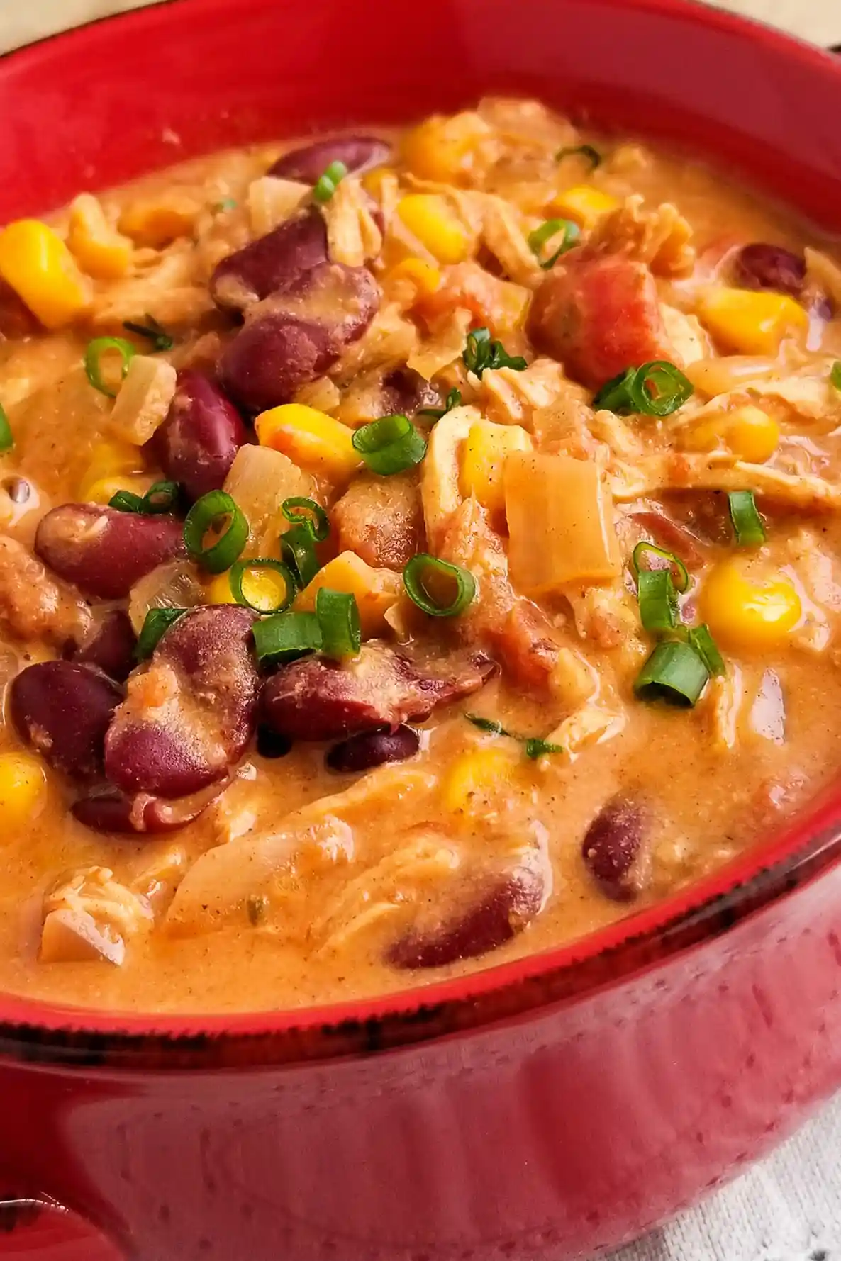 Crockpot Creamy Chicken Chili 3 Crockpot Creamy Chicken Chili