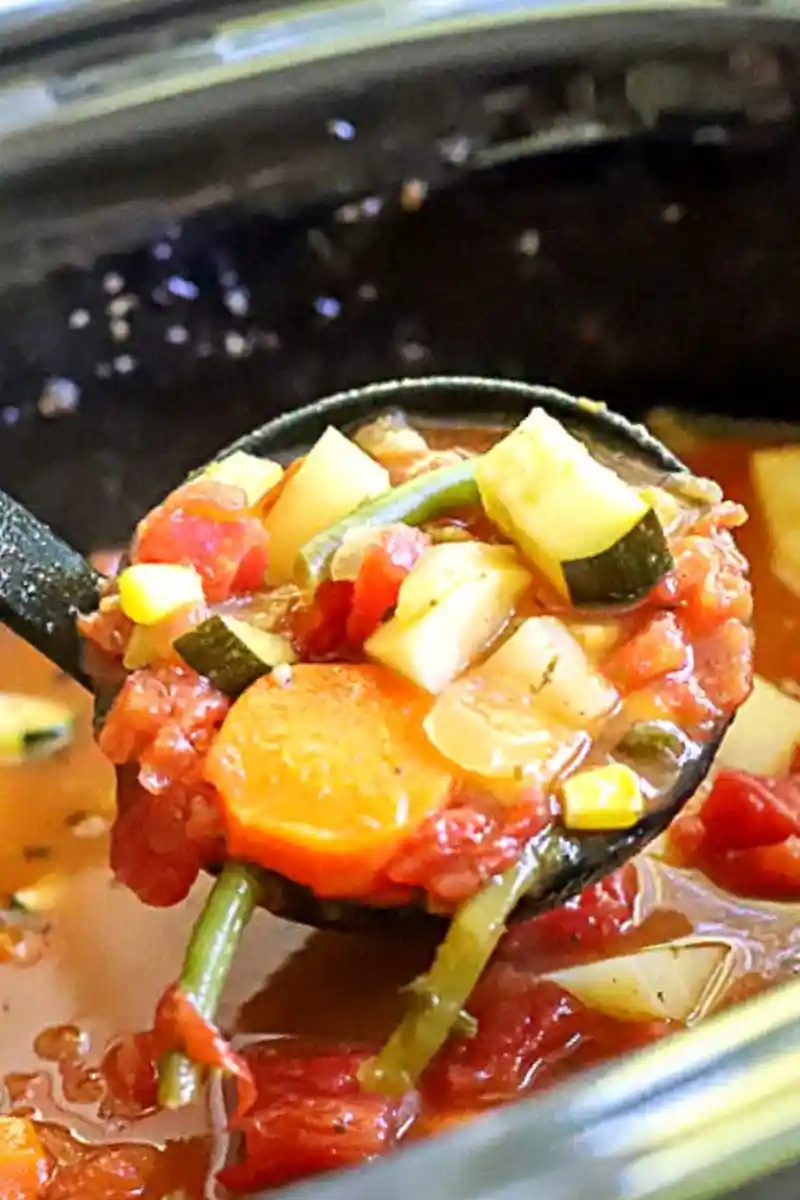 Hearty Slow Cooker Vegetable Soup 3 Recipe image