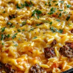 Savory Cheeseburger Orzo Skillet: Easy One-Pan Delight! 4 Savory Cheeseburger Orzo Skillet: Easy One-Pan Delight!