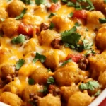 Easy Taco Tater Tot Casserole 4 Easy Taco Tater Tot Casserole