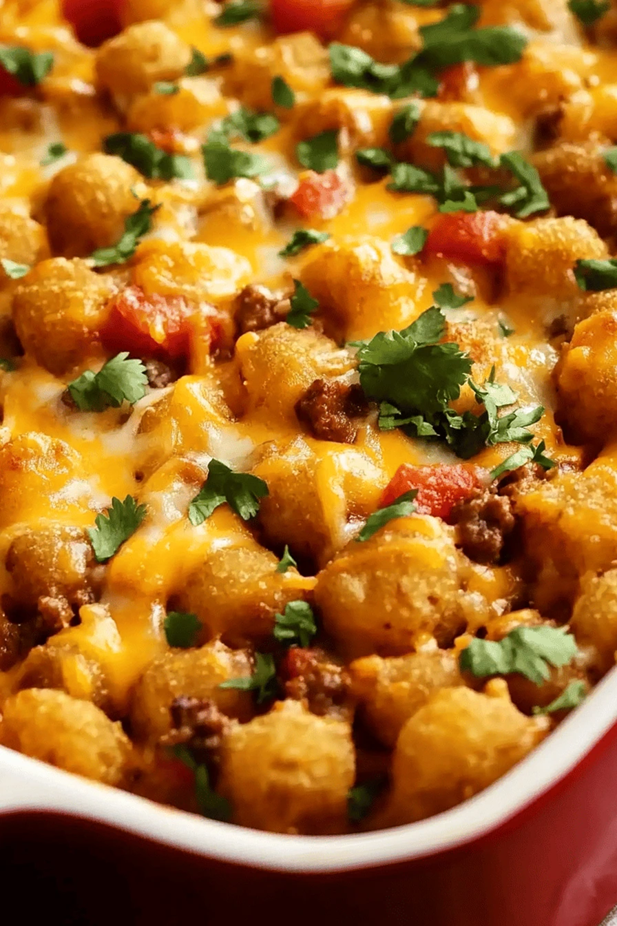 Easy Taco Tater Tot Casserole 3 Recipe image