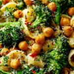 Garlic Olive Oil Broccoli and Chickpea Pasta 4 Garlic Olive Oil Broccoli and Chickpea Pasta