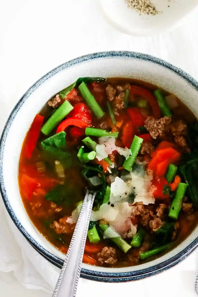 Hearty Ground Beef and Vegetable Soup 3 Recipe image