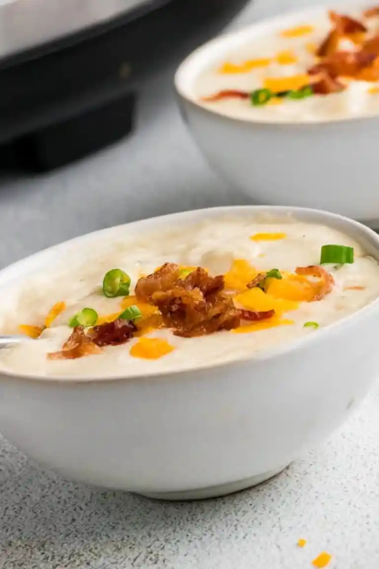Creamy Slow Cooker Hash Brown Potato Soup 3 Recipe image
