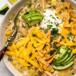Healthy Crockpot White Chicken Chili 4 High-Protein White Chicken Chili in the Slow Cooker