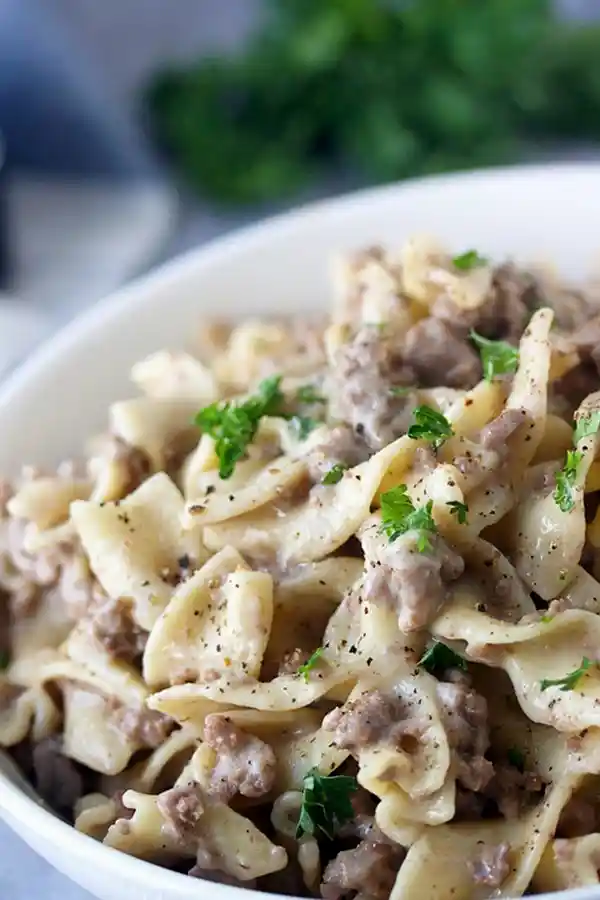 Easy Instant Pot Ground Beef Stroganoff 3 Recipe image