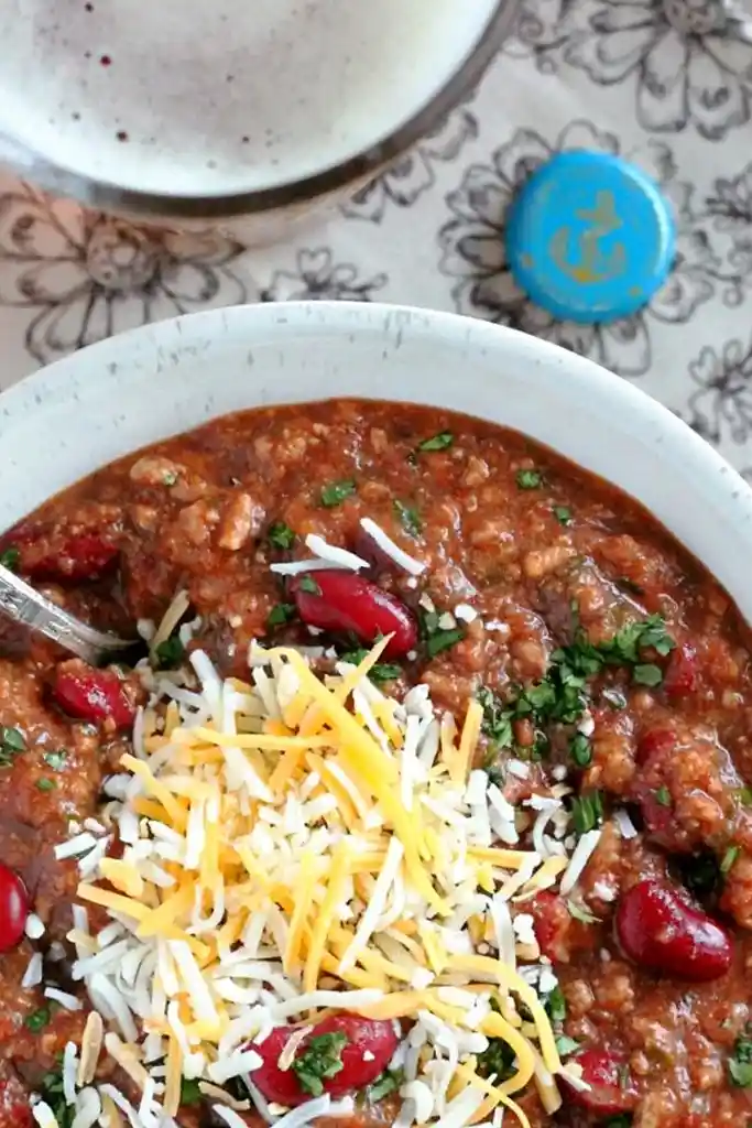 Jimmy Fallon's Slow Cooker Beef Chili 3 Recipe image