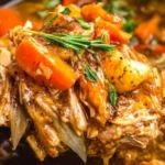 Slow-Cooked Chicken Thigh Pot Roast 4 Slow Cooker Chicken Thigh Pot Roast with Root Vegetables