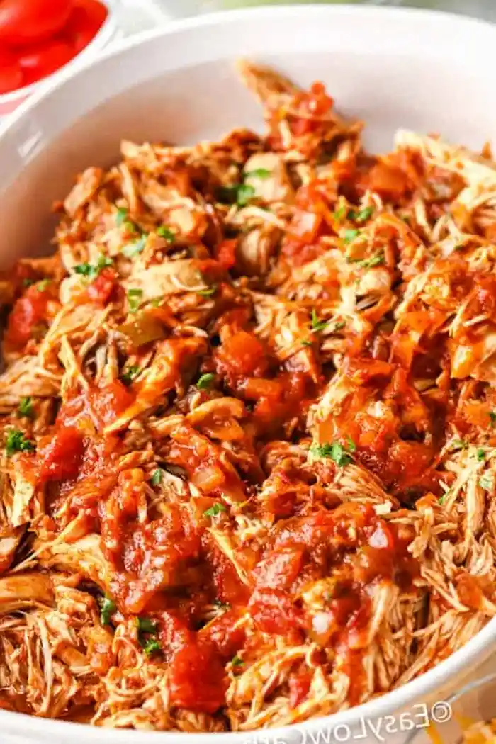 Easy Low Carb Crock Pot Salsa Chicken 3 Recipe image